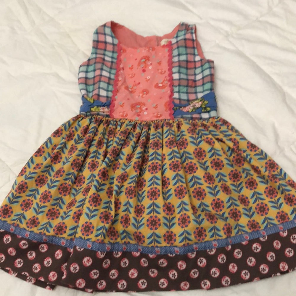 Matilda Jane Plaid Apple Dress Size 4